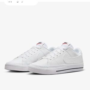 NIB Nike Court Legacy Sneakers - Size 7.5 Women’s - White/White-Black-Volt